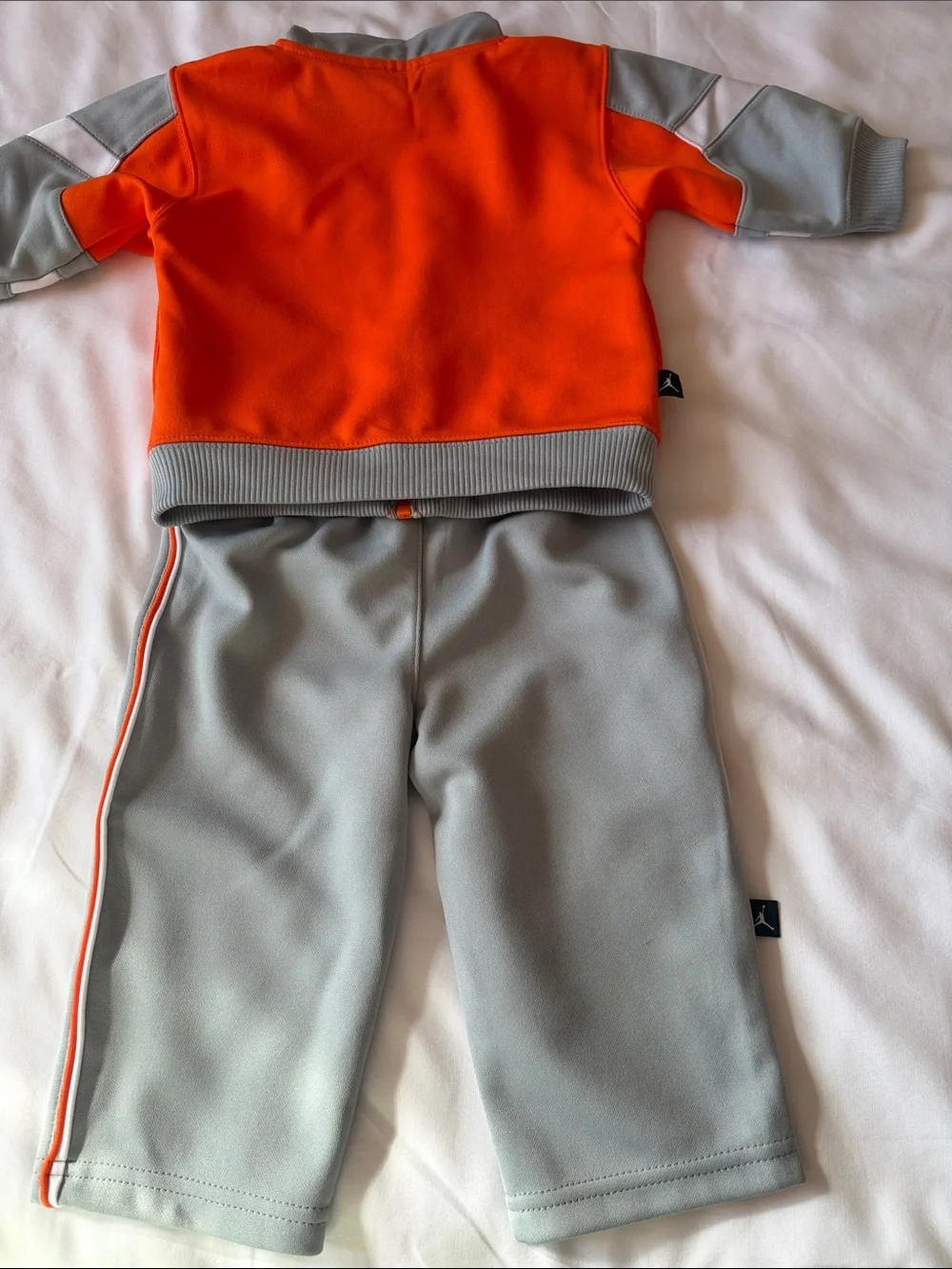 Jordan Kids Orange and Gray Swim Zip Jacket with Pants